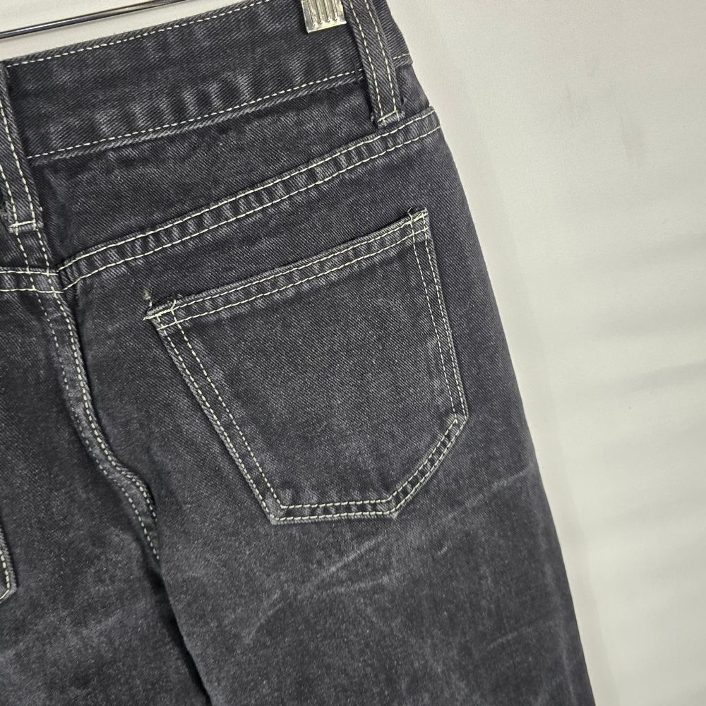 Mauv Studio Black Star Letter Graphic Cargo Jeans Size S - Picture 8 of 12